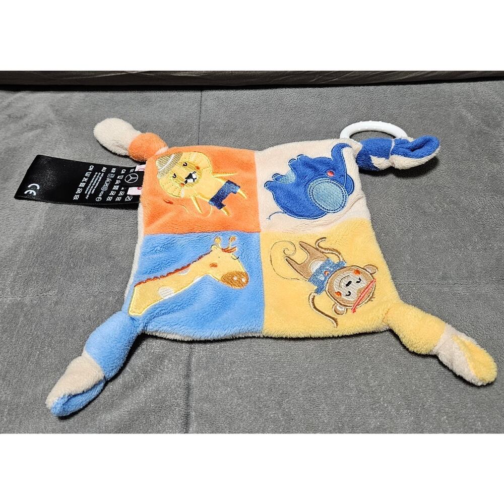 Mercedes-Benz Nici Comfort Blanket Knotted Lovey Safari Baby Teething Ring